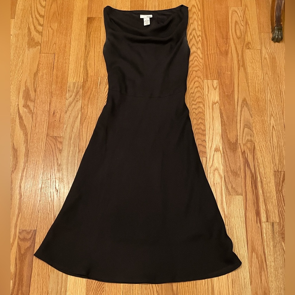 HENNES black boat neck dress